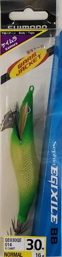 Shimano Sephia Egixile BB 3.0 014 B Chart EGBB25-014