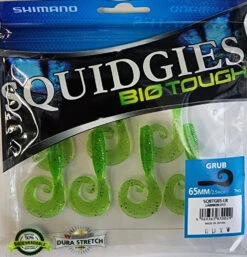 Shimano Squidgies Bio Tough 65mm Grub Larrikin, 7 Pcs
